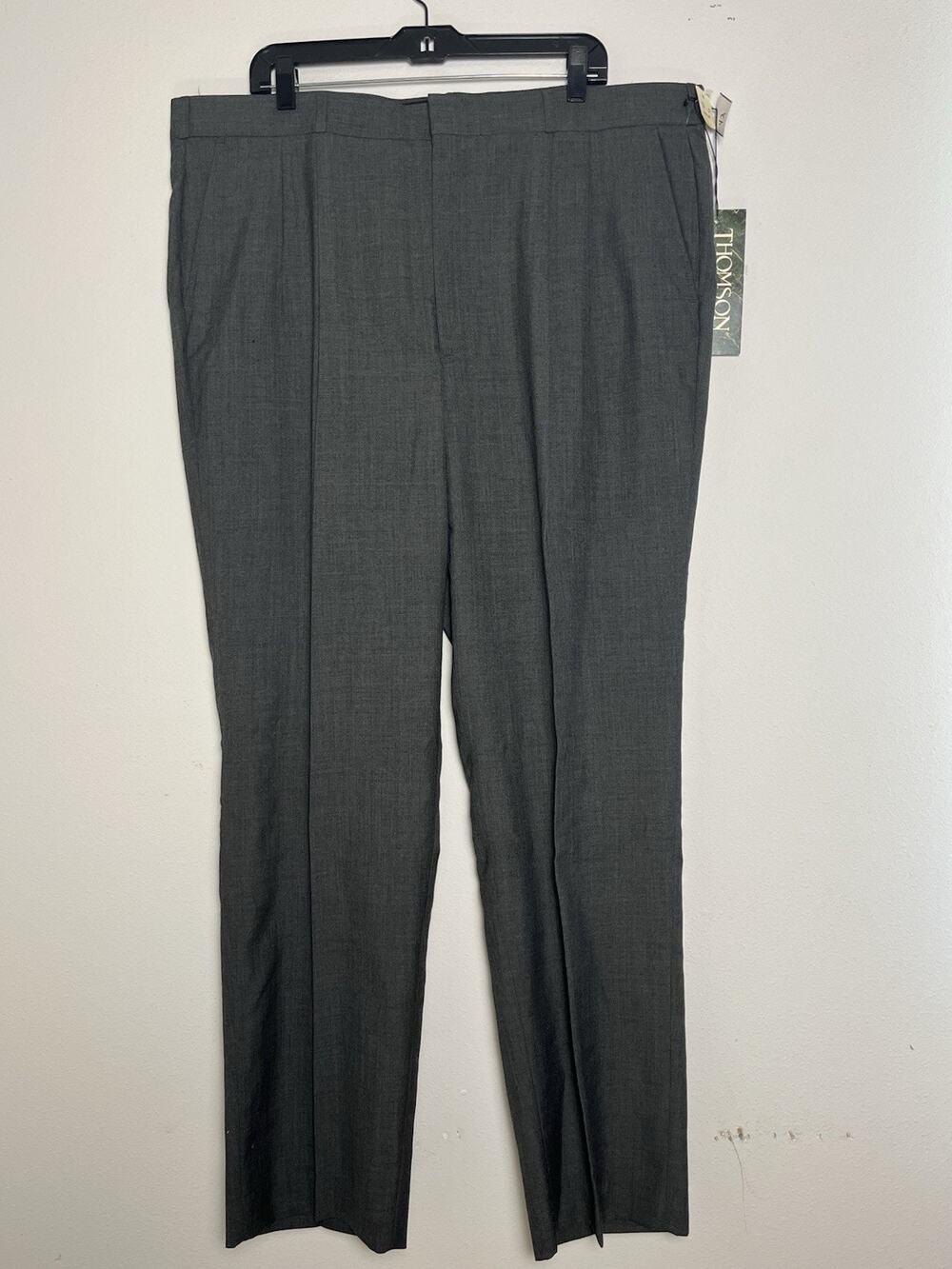 Vintage Thomson Rainy Day Wools Men’s Gray Dress Pants 42x32 NWT Classic Pleated